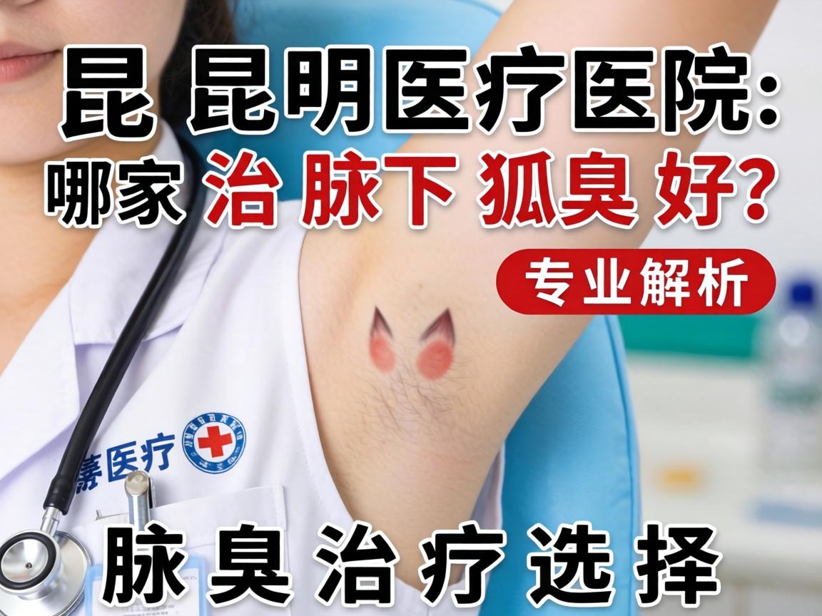 昆明医院哪家治腋下狐臭好？专业解析腋臭治疗选择