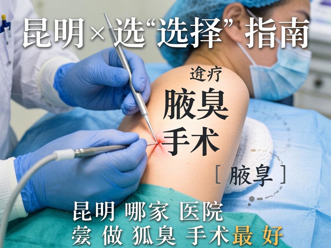 昆明腋臭手术选择指南，昆明哪家医院做狐臭手术最好