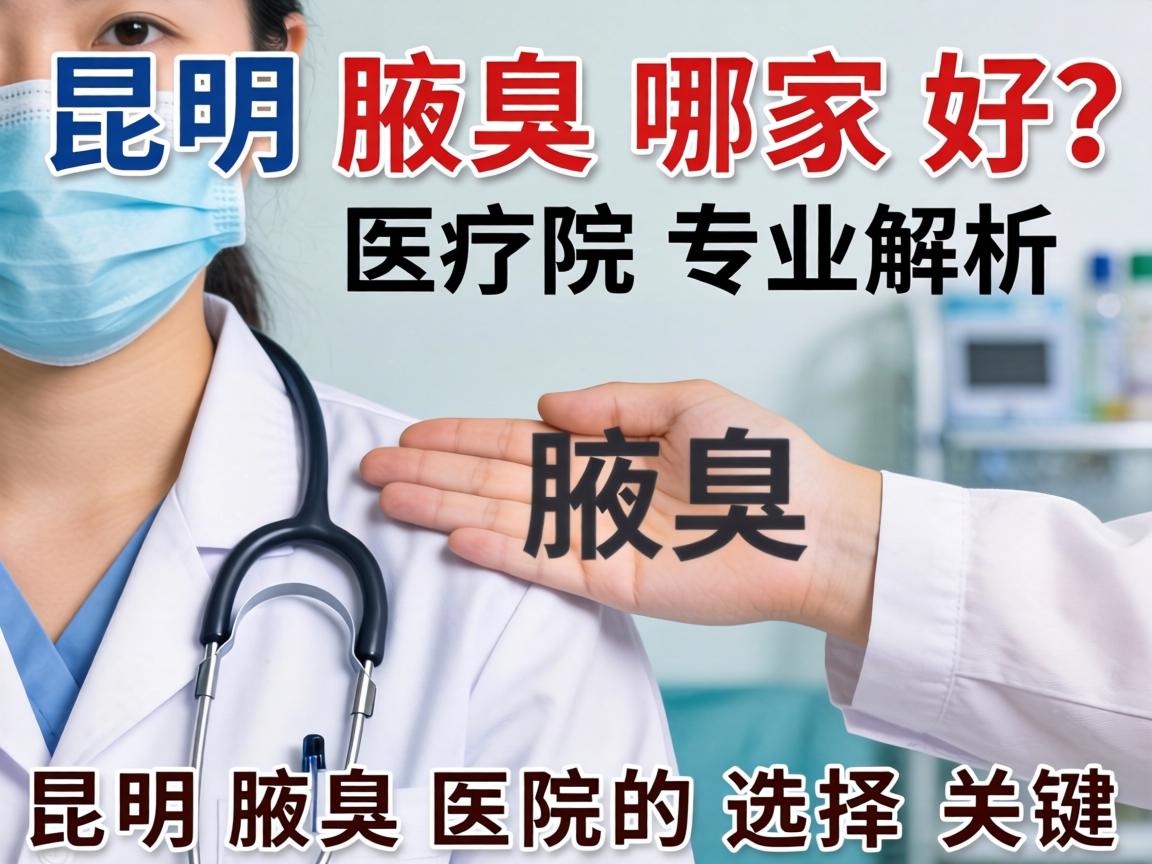 昆明腋臭医院哪家好？专业解析昆明腋臭医院的选择关键