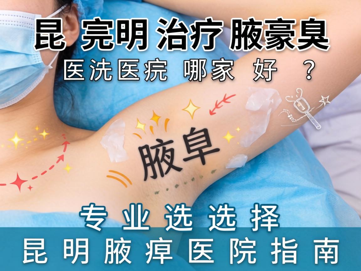 昆明治疗腋臭医院哪家好？专业选择昆明腋臭医院指南