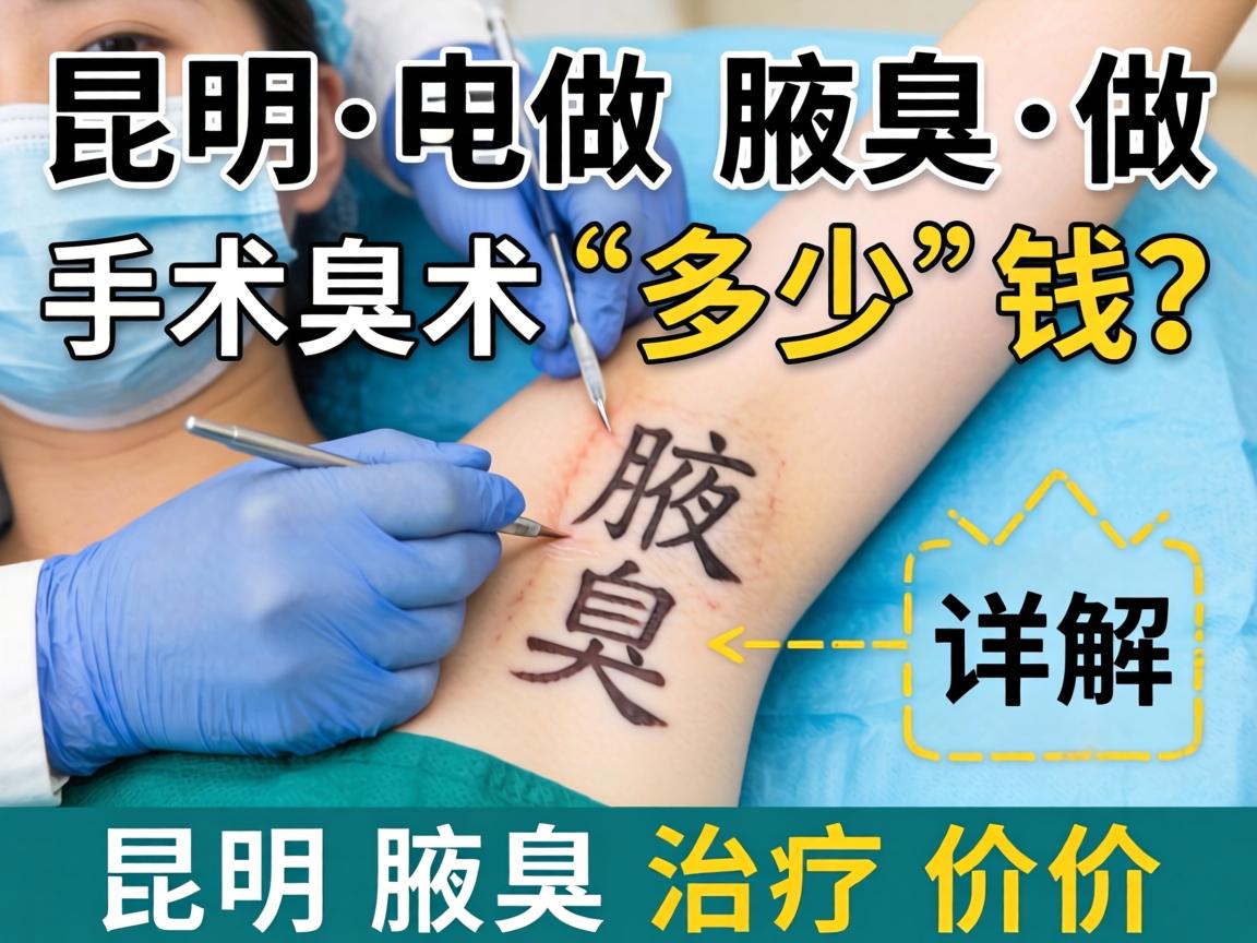 在昆明做腋臭手术多少钱？详解昆明腋臭治疗价格