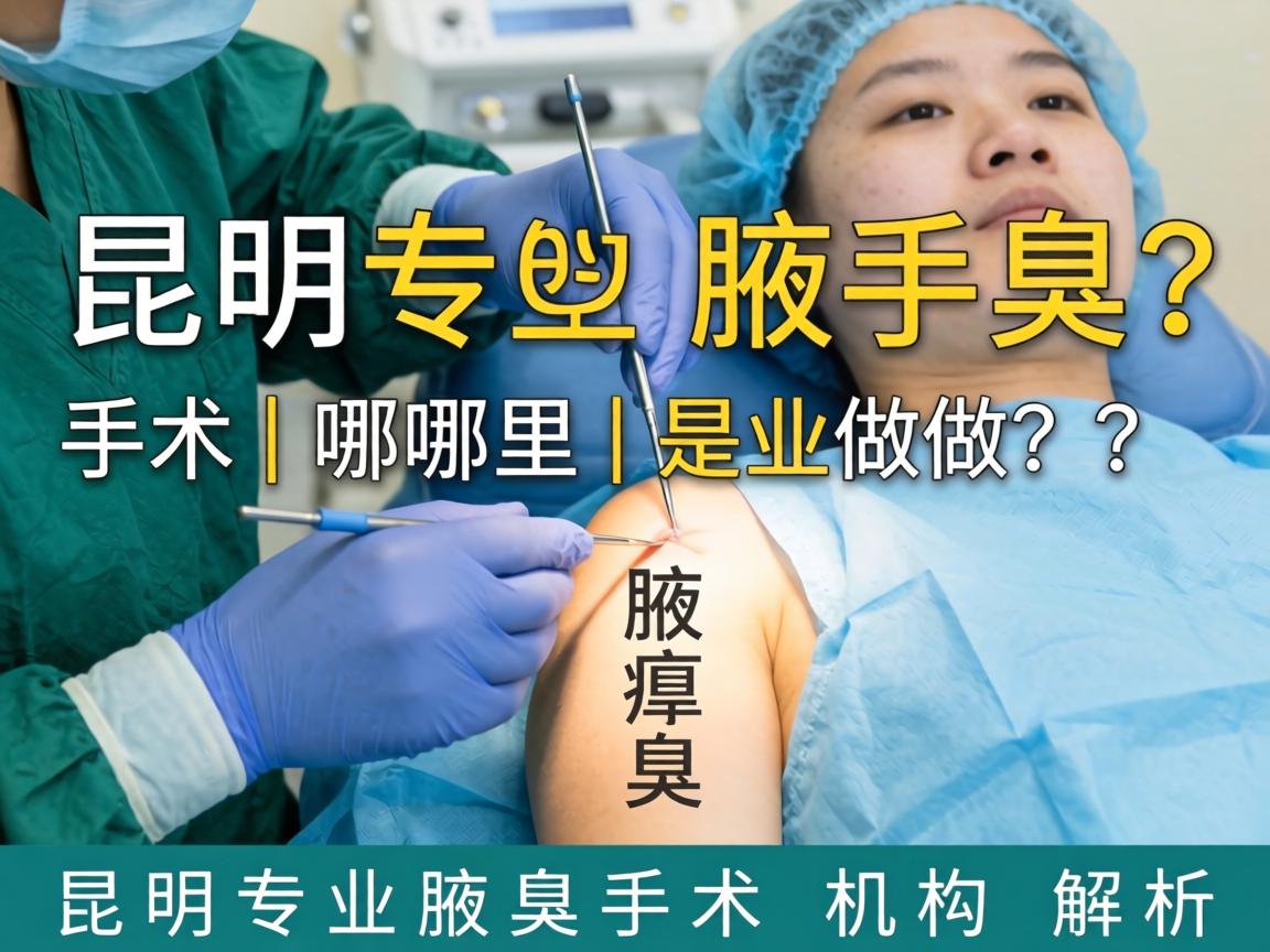 昆明腋臭手术哪里做？昆明专业腋臭手术机构解析