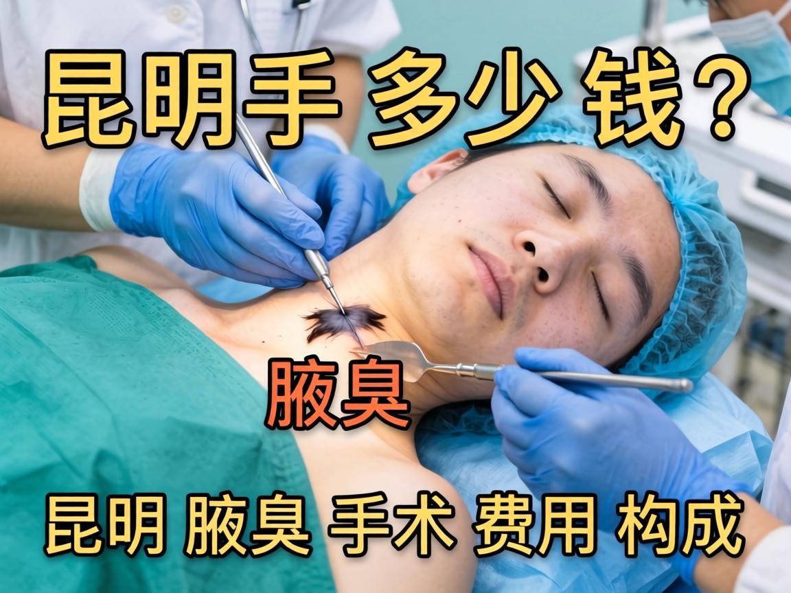 昆明腋臭手术多少钱？详解昆明腋臭手术费用构成