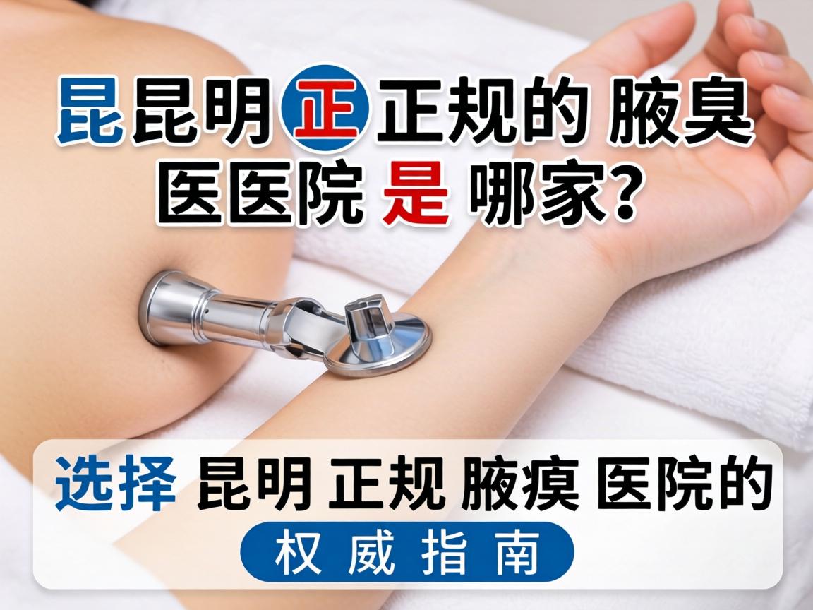昆明正规的腋臭医院是哪家？选择昆明正规腋臭医院的权威指南