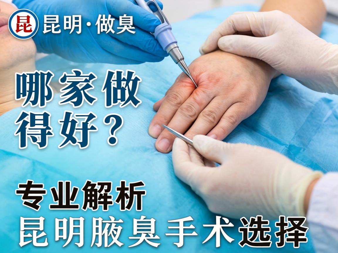 昆明腋臭手术哪家做得好？专业解析昆明腋臭手术选择