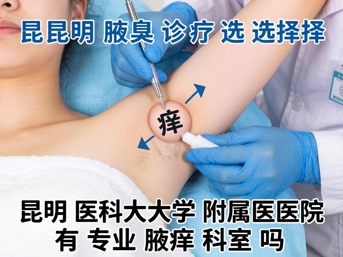 昆明腋臭诊疗选择，昆明医科大学附属医院有专业腋臭科室吗？