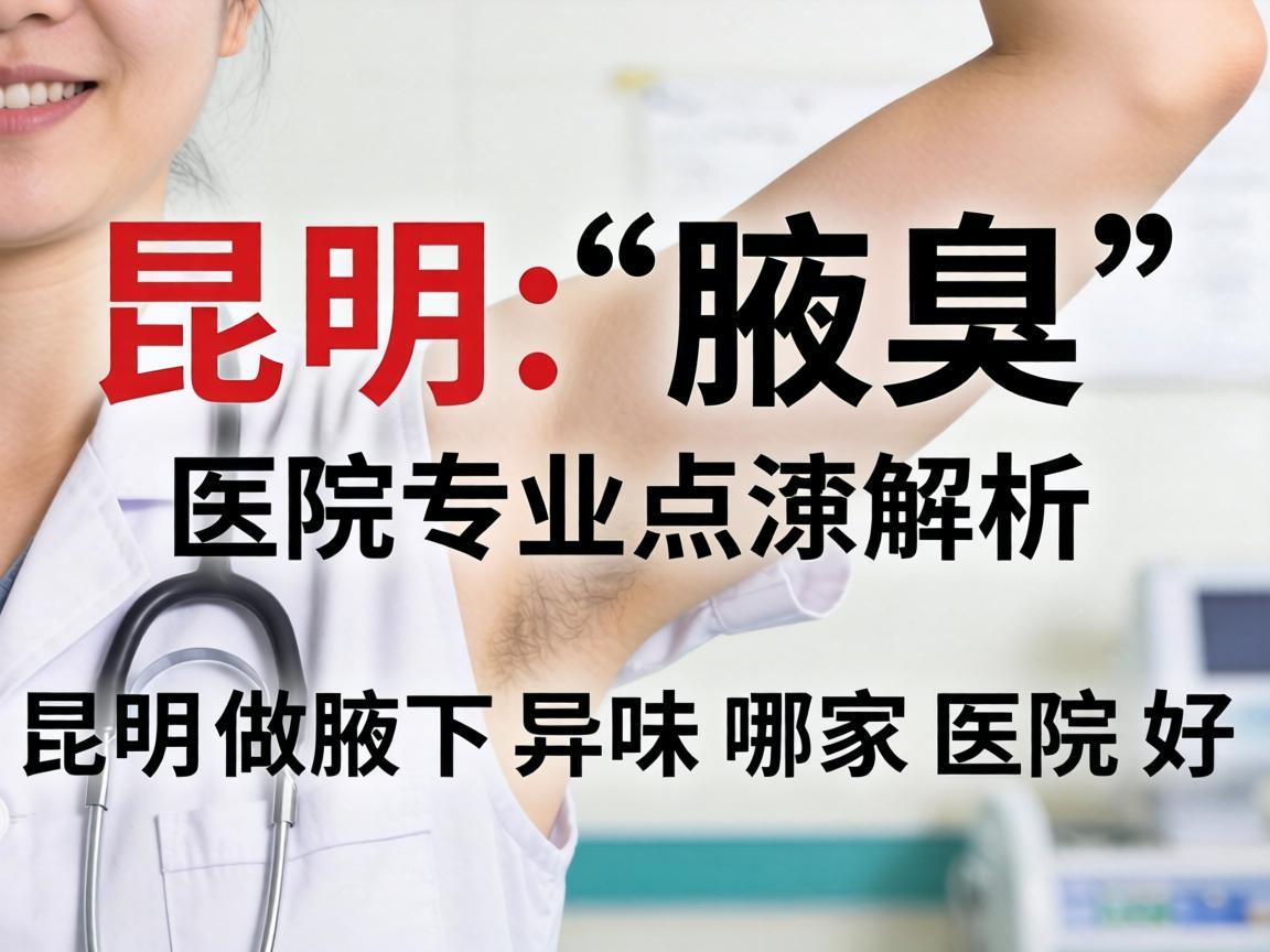 昆明腋臭医院专业解析，昆明做腋下异味哪家医院好