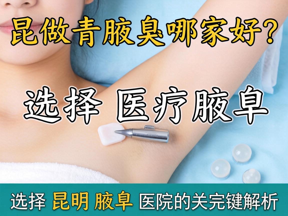 昆明做腋臭哪家好？选择昆明腋臭医院的关键解析