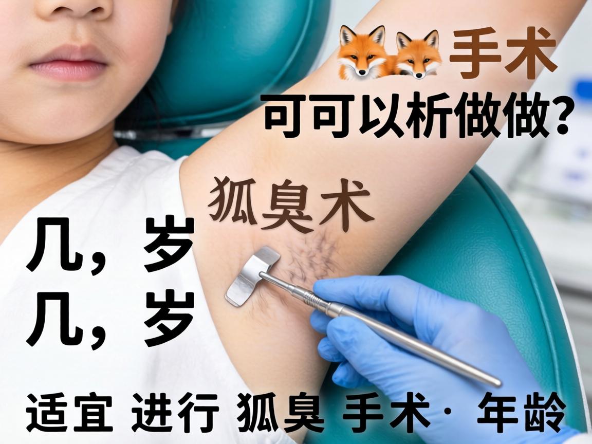 狐臭手术几岁可以做？详解适宜进行狐臭手术的年龄