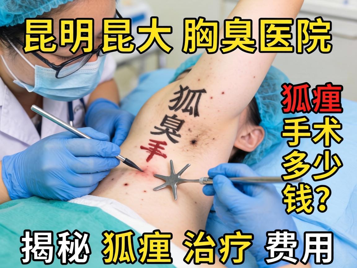 昆明昆大腋臭医院解析，狐臭手术多少钱？揭秘狐臭治疗费用