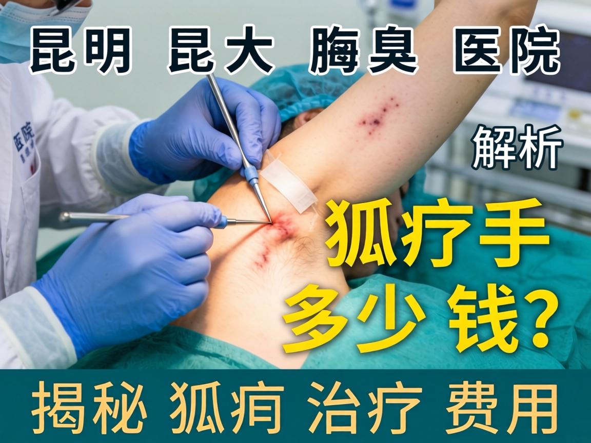 昆明昆大腋臭医院解析，狐臭手术多少钱？揭秘狐臭治疗费用