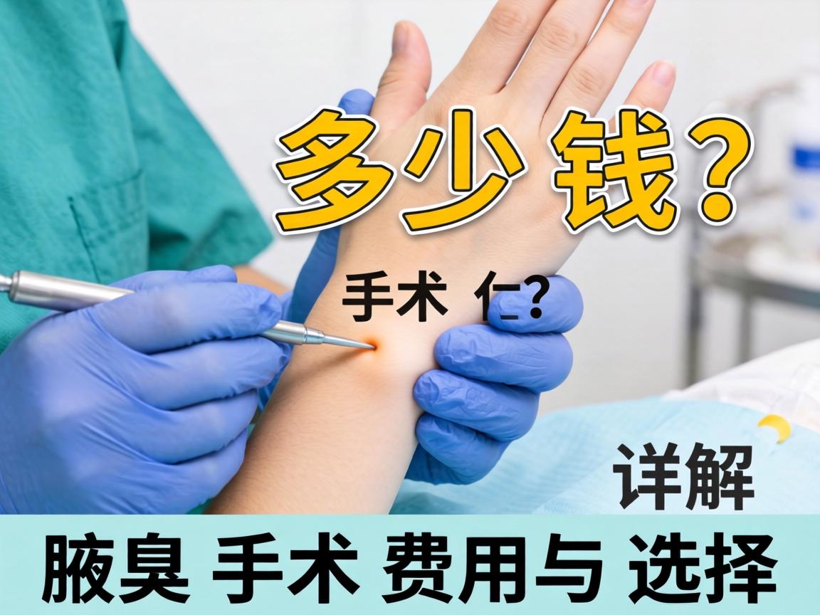 腋臭手术多少钱？详解腋臭手术费用与选择