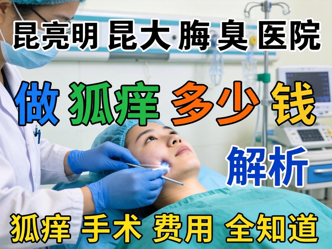昆明昆大腋臭医院解析，做狐臭多少钱，狐臭手术费用全知道