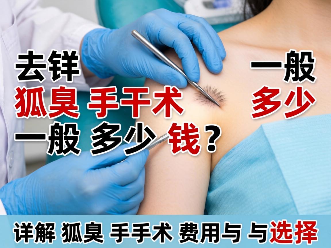 去狐臭手术一般多少钱？详解狐臭手术费用与选择