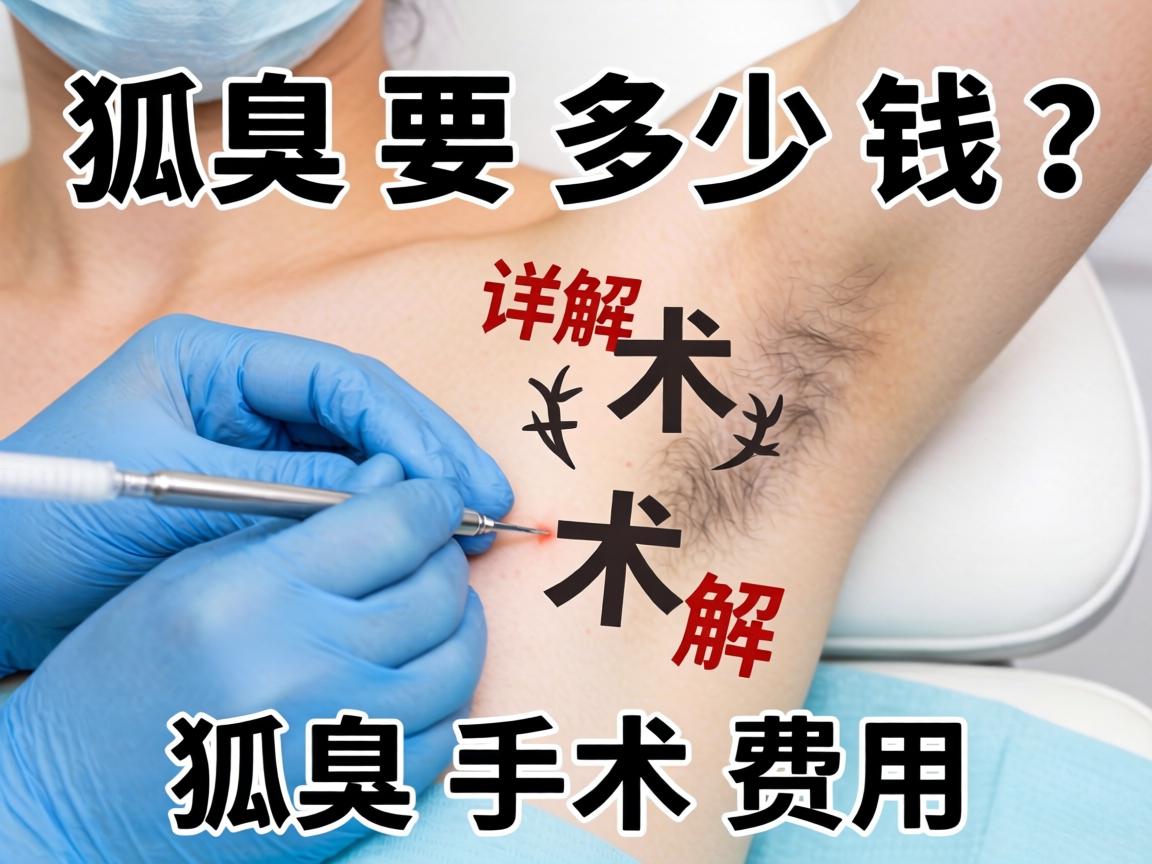 狐臭手术要多少钱？详解狐臭手术费用