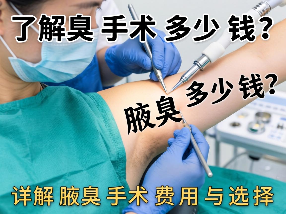 了解腋臭手术多少钱？详解腋臭手术费用与选择