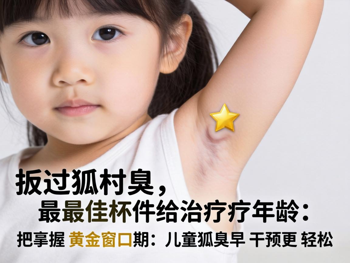 儿童狐臭最佳治疗年龄，把握黄金窗口期，儿童狐臭早干预更轻松
