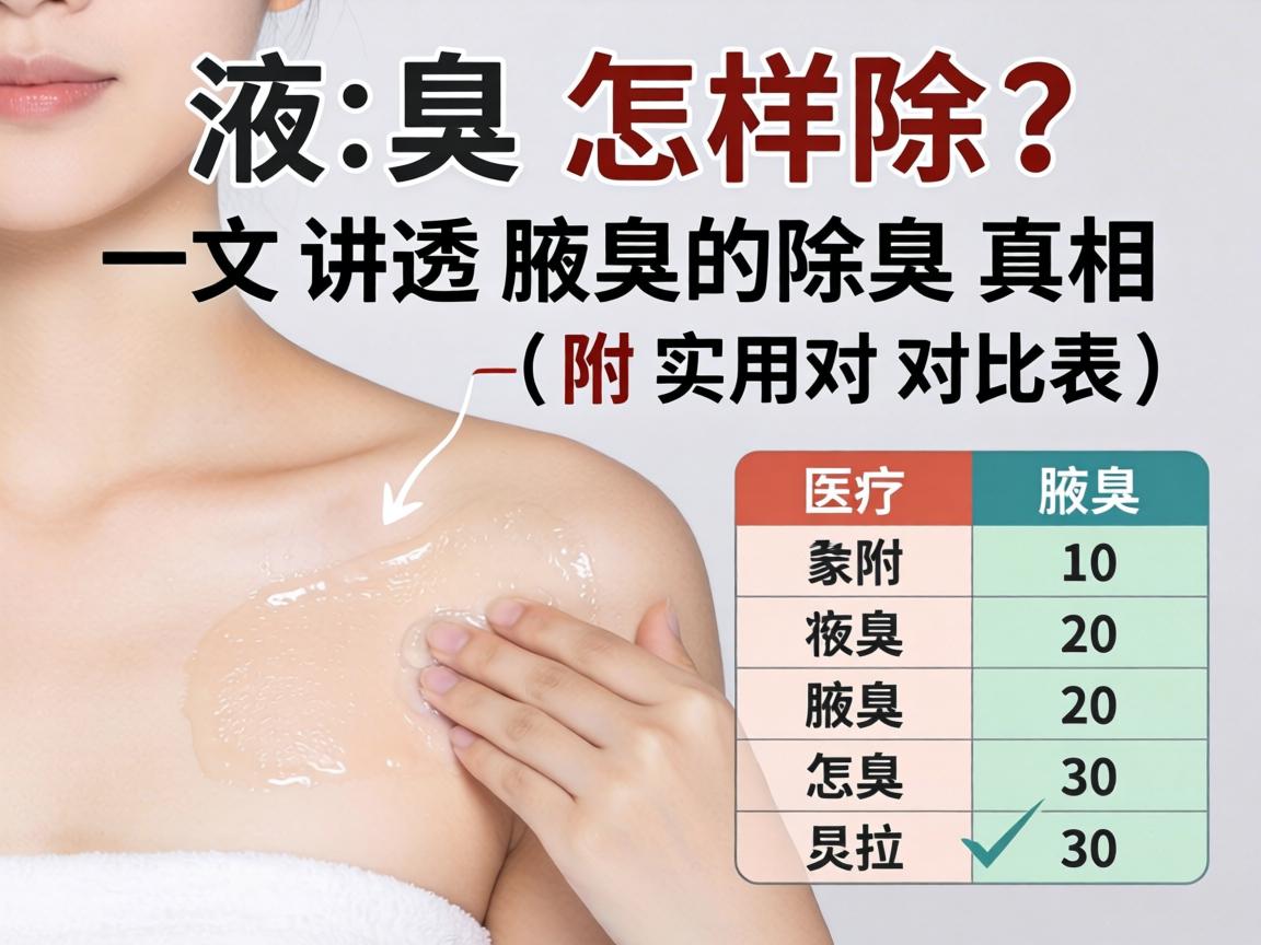 液臭怎样除？一文讲透腋臭的除臭真相（附实用对比表）