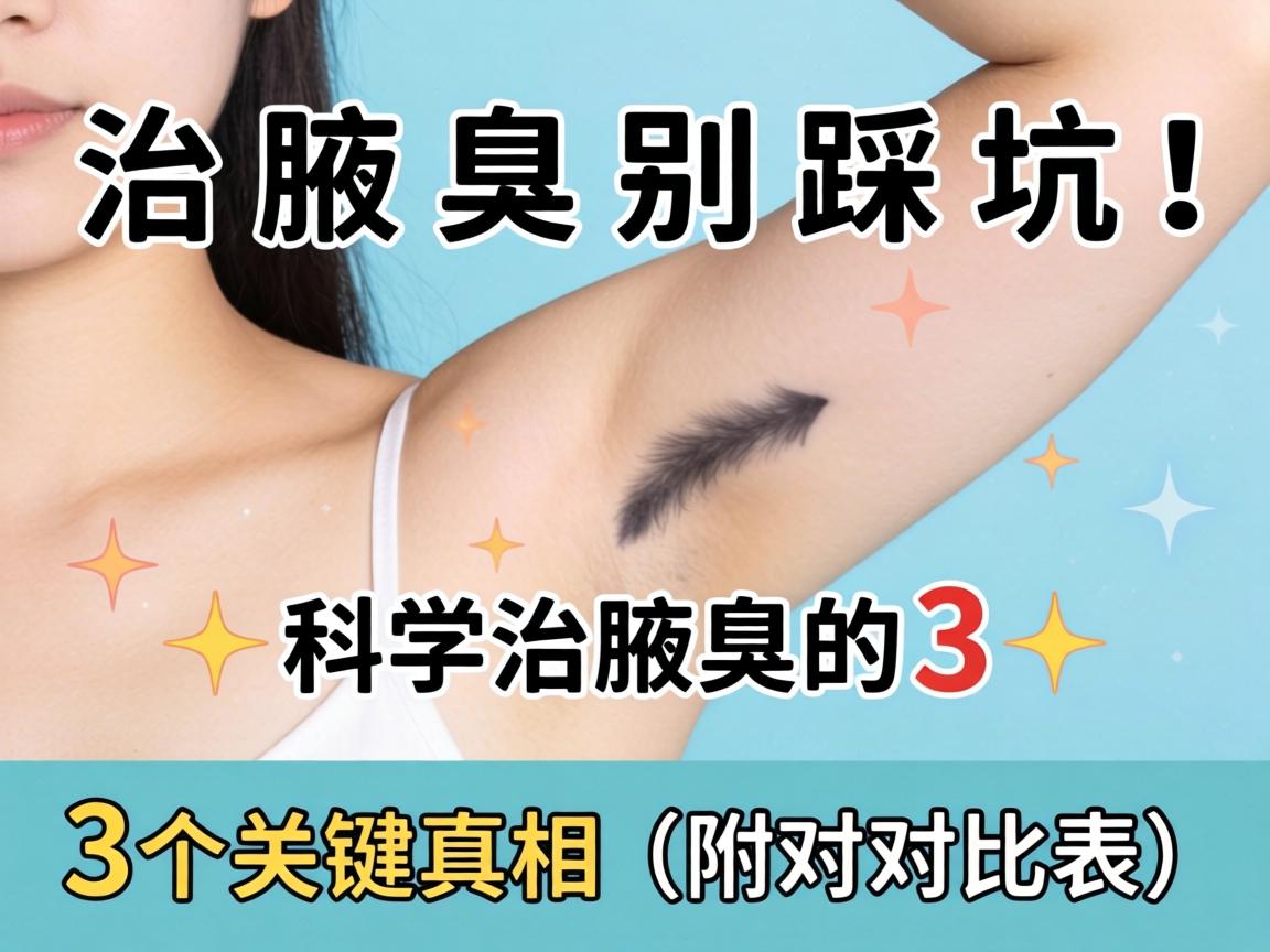 治腋臭别踩坑！科学治腋臭的3个关键真相（附对比表）