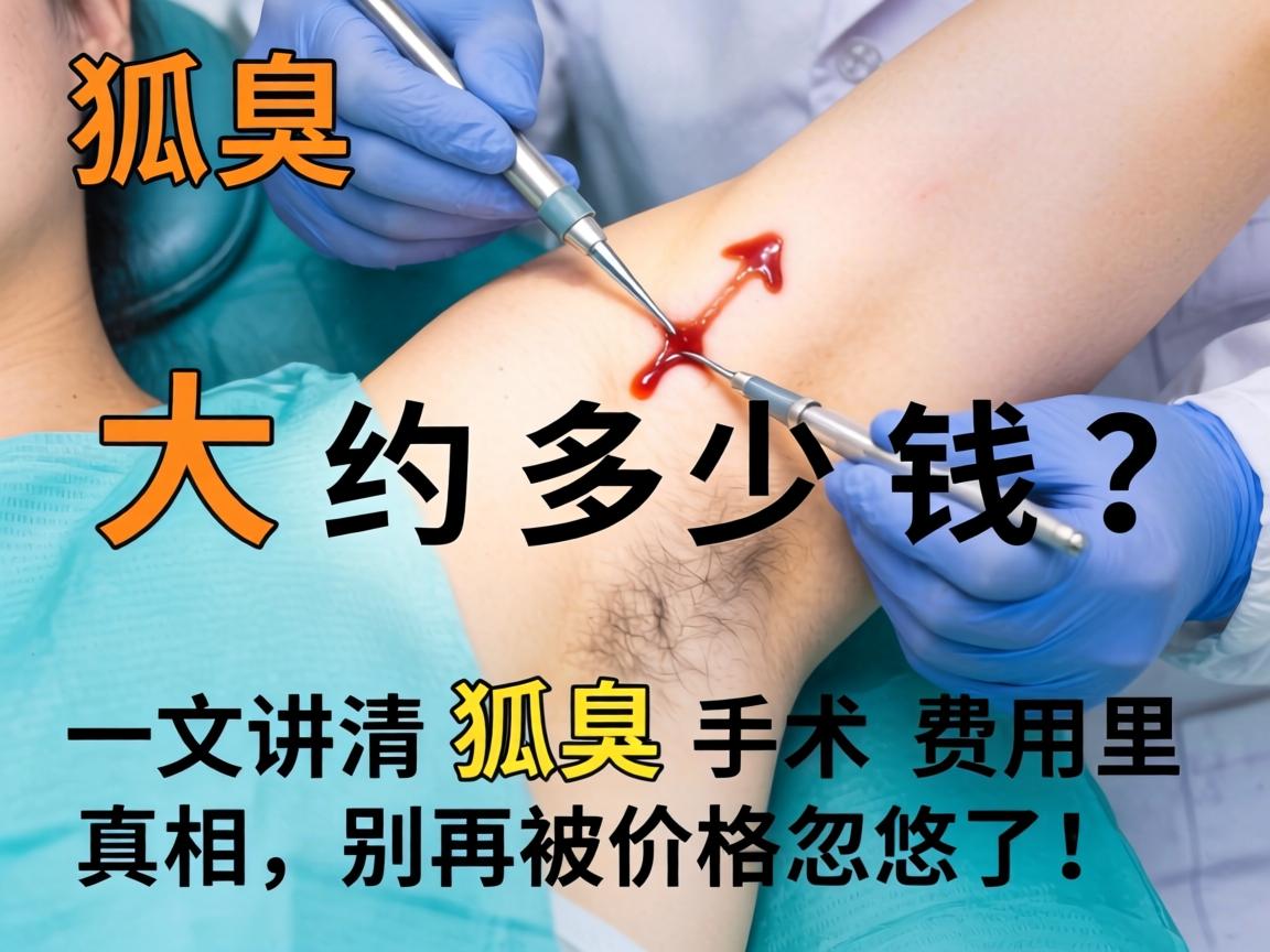 狐臭做手术大约多少钱？一文讲清狐臭手术费用真相，别再被价格忽悠了！