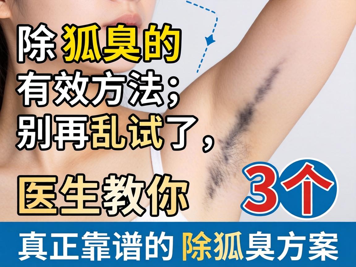 除狐臭的有效方法，别再乱试了，医生教你3个真正靠谱的除狐臭方案