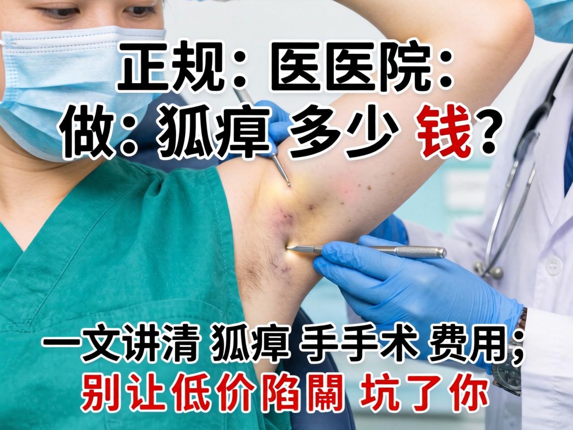 正规医院做狐臭多少钱？一文讲清狐臭手术费用，别让低价陷阱坑了你