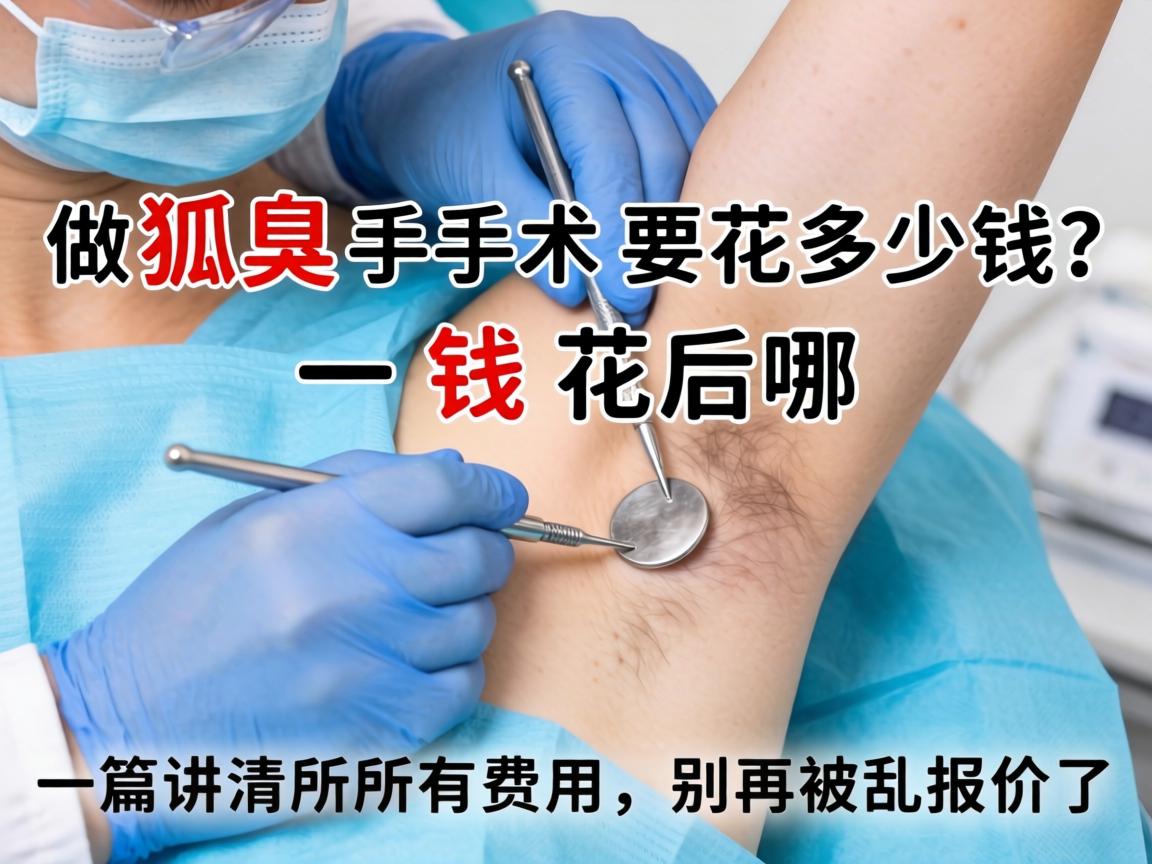 做狐臭手术要花多少钱？钱花在哪？一篇讲清所有费用，别再被乱报价了