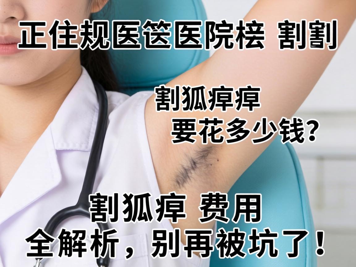 正规医院割狐臭要花多少钱？割狐臭费用全解析，别再被坑了！