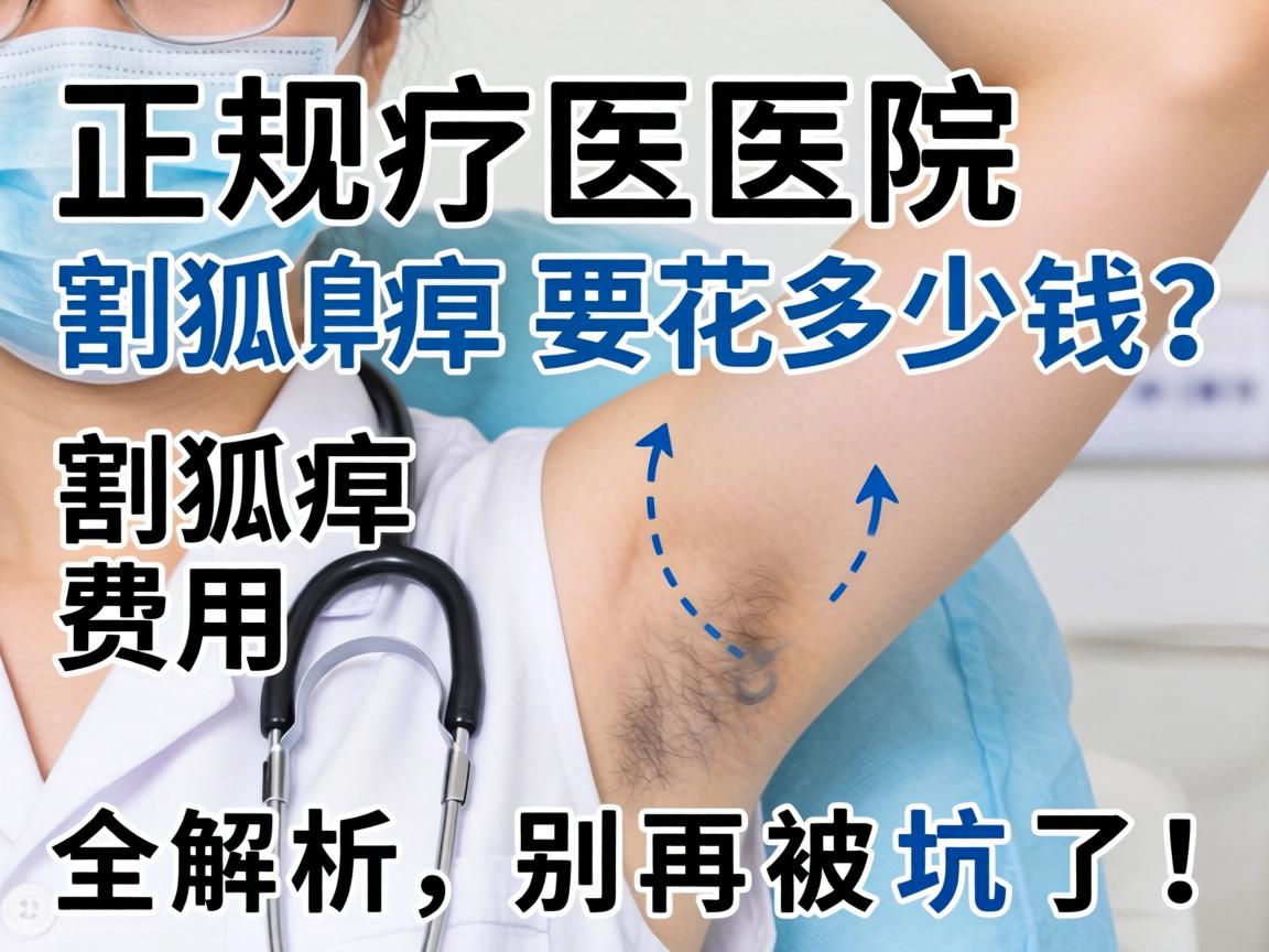 正规医院割狐臭要花多少钱？割狐臭费用全解析，别再被坑了！