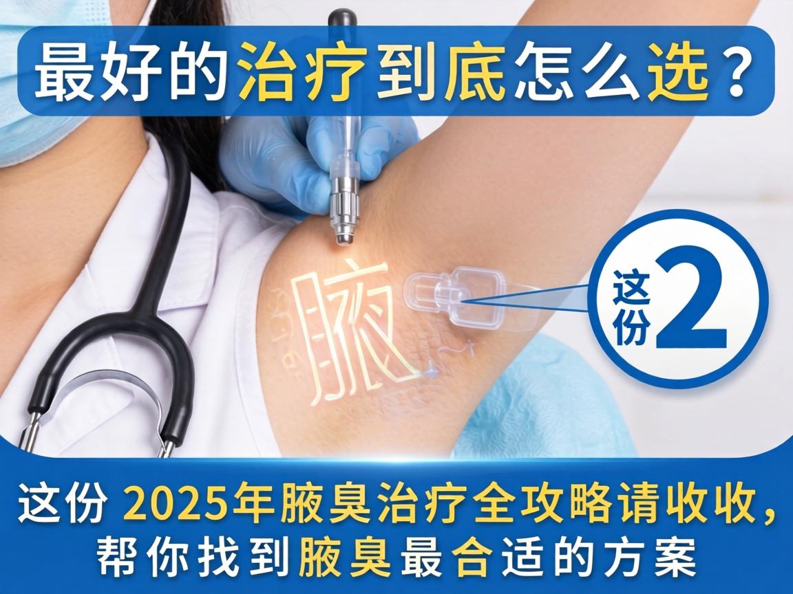 腋臭最好的治疗到底怎么选？这份2025年腋臭治疗全攻略请收好，帮你找到腋臭最合适的方案