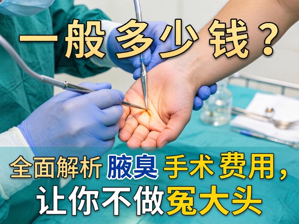 腋臭手术一般多少钱？全面解析腋臭手术费用，让你不做冤大头