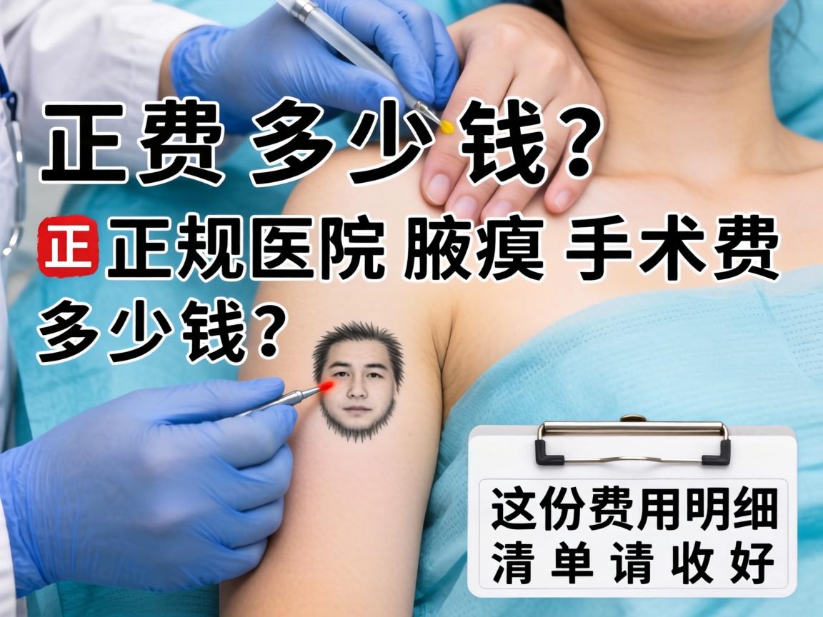 腋臭手术费多少钱？正规医院腋臭手术费多少钱？这份费用明细清单请收好