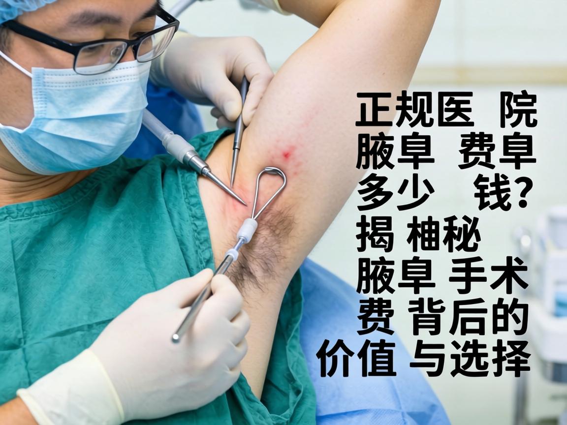正规医院腋臭手术费多少钱？揭秘腋臭手术费背后的价值与选择