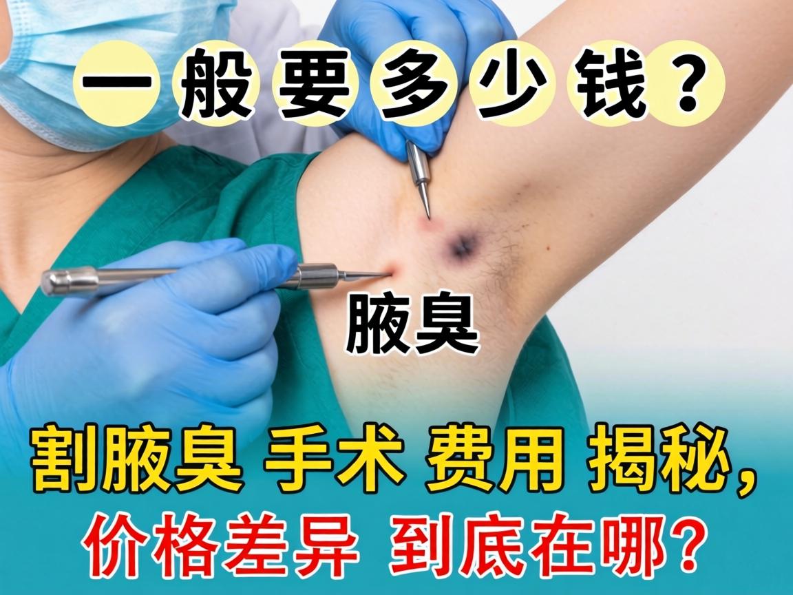 割腋臭一般要多少钱？割腋臭手术费用揭秘，价格差异到底在哪？