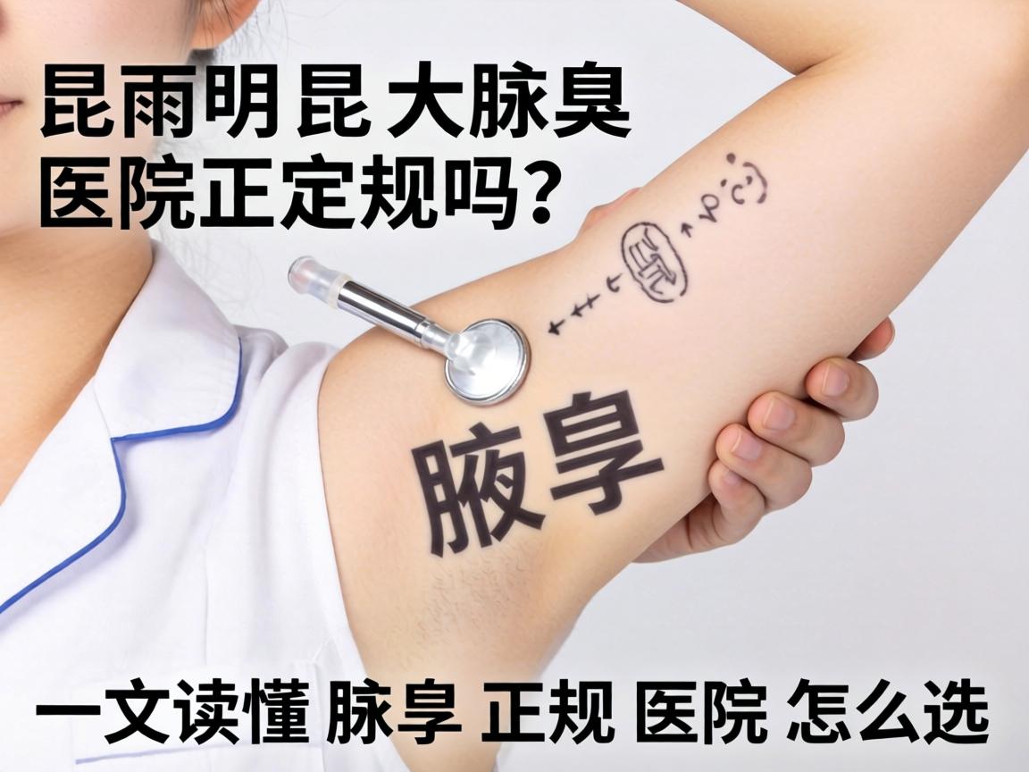 昆明昆大腋臭医院正规吗？一文读懂腋臭正规医院怎么选