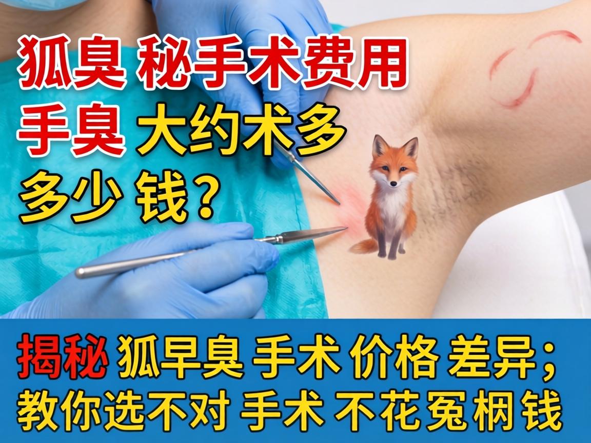 狐臭手术费用大约多少钱？揭秘狐臭手术价格差异，教你选对手术不花冤枉钱