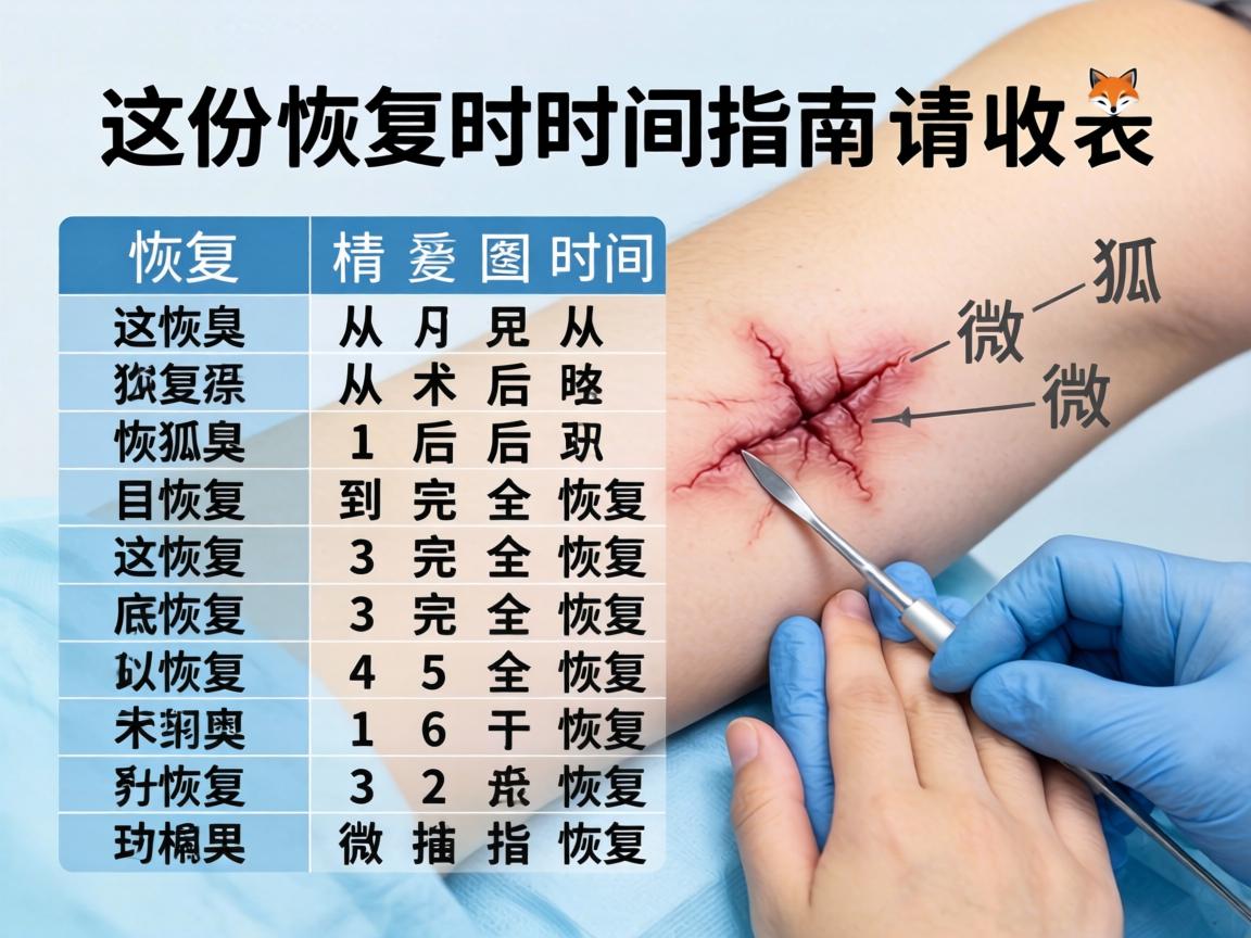 狐臭微创手术恢复时间表，从术后到完全恢复，这份恢复时间指南请收好