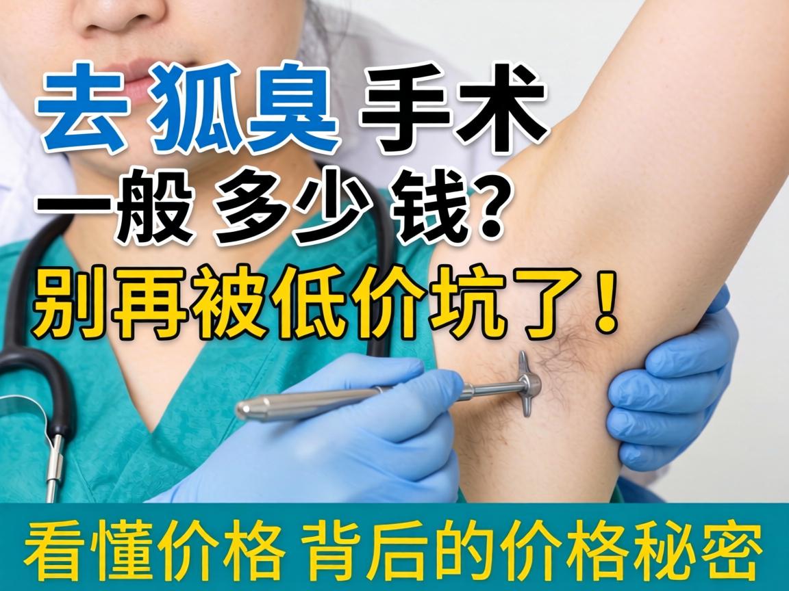 去狐臭手术一般多少钱？别再被低价坑了！看懂价格背后的价格秘密
