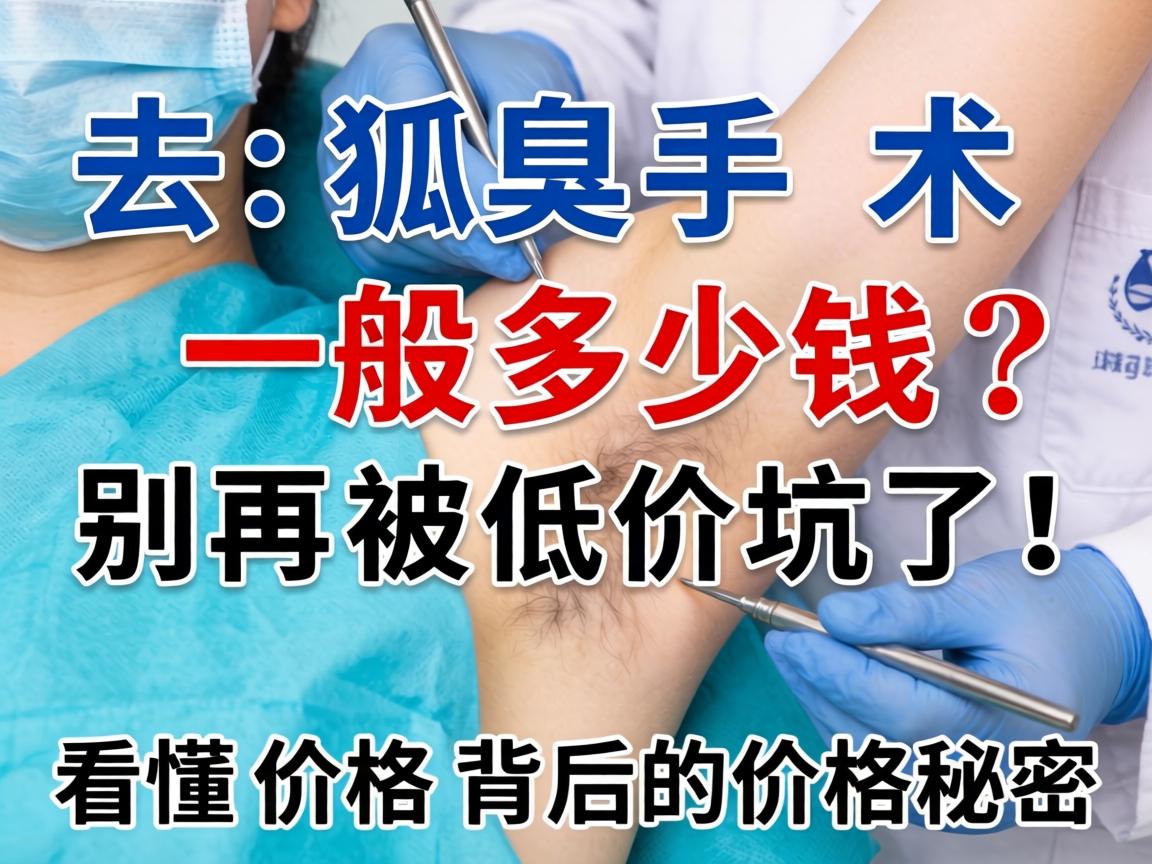 去狐臭手术一般多少钱？别再被低价坑了！看懂价格背后的价格秘密