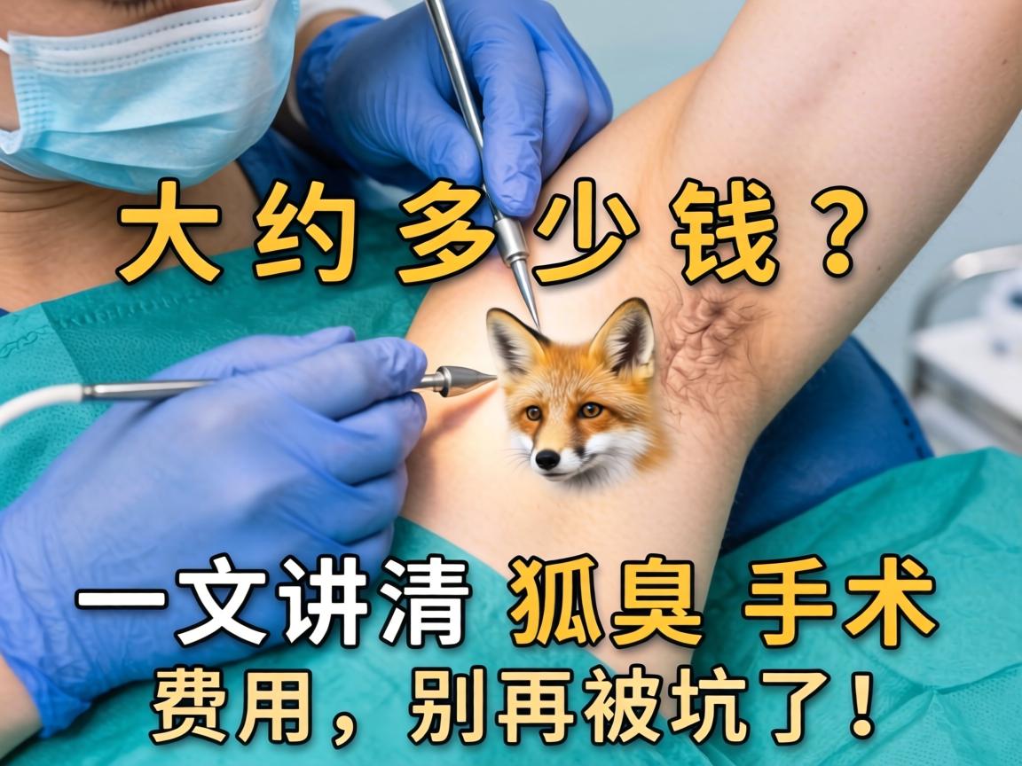 狐臭做手术大约多少钱？一文讲清狐臭手术费用，别再被坑了！