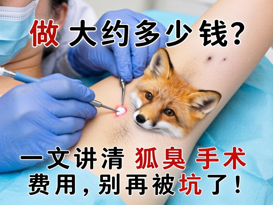 狐臭做手术大约多少钱？一文讲清狐臭手术费用，别再被坑了！