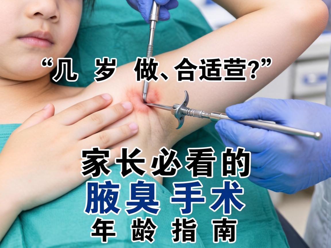 腋臭手术几岁做合适？家长必看的腋臭手术年龄指南