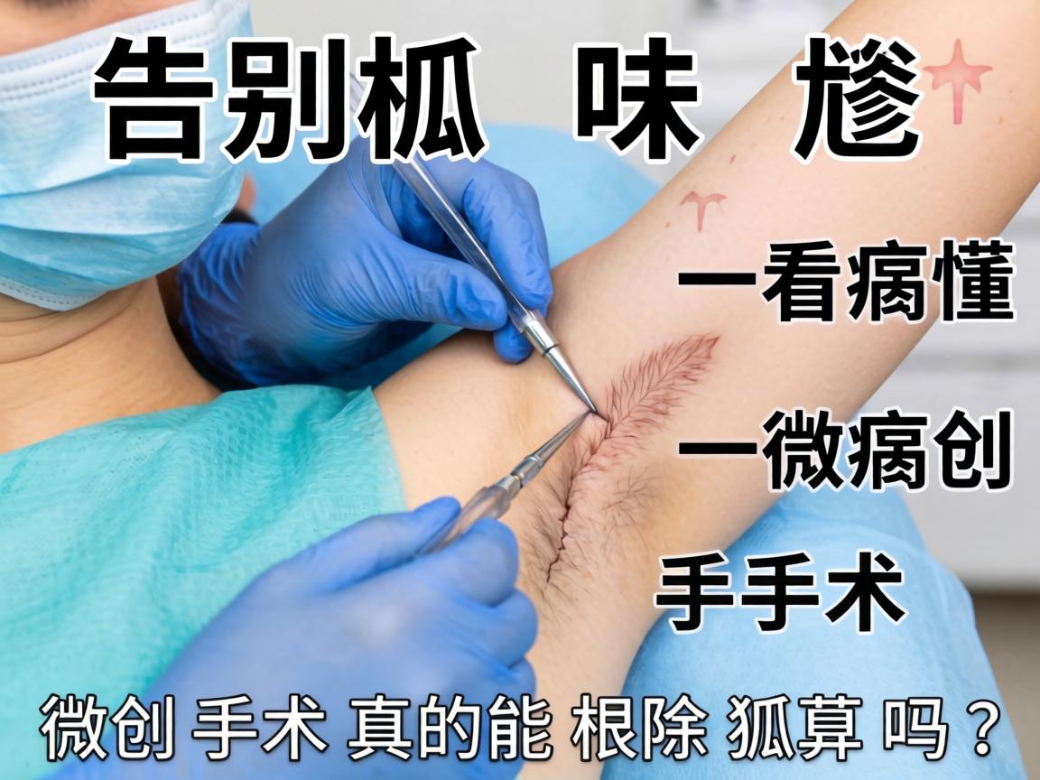 告别味尴尬，一图看懂狐臭微创手术，微创手术真的能根除狐臭吗？