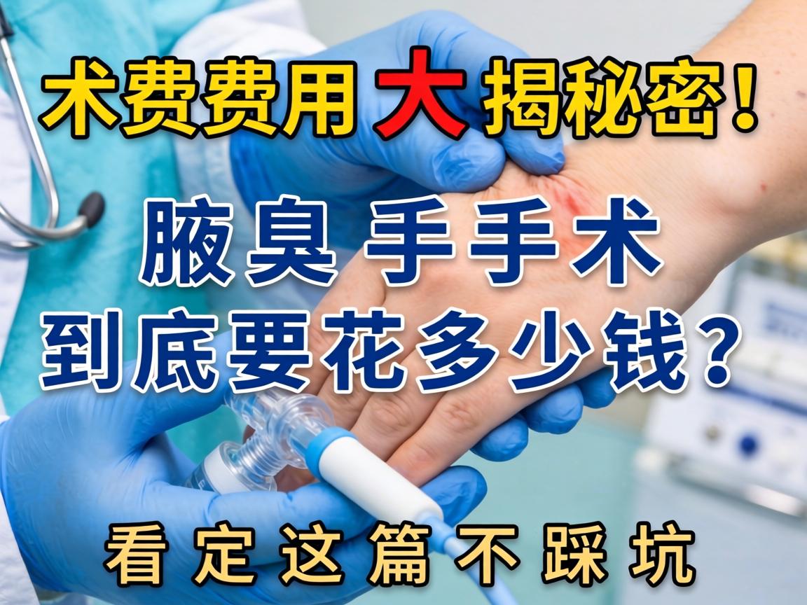 腋臭手术费用大揭秘！腋臭手术到底要花多少钱？看完这篇不踩坑