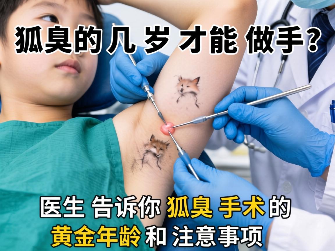狐臭手术几岁才能做？医生告诉你狐臭手术的黄金年龄和注意事项