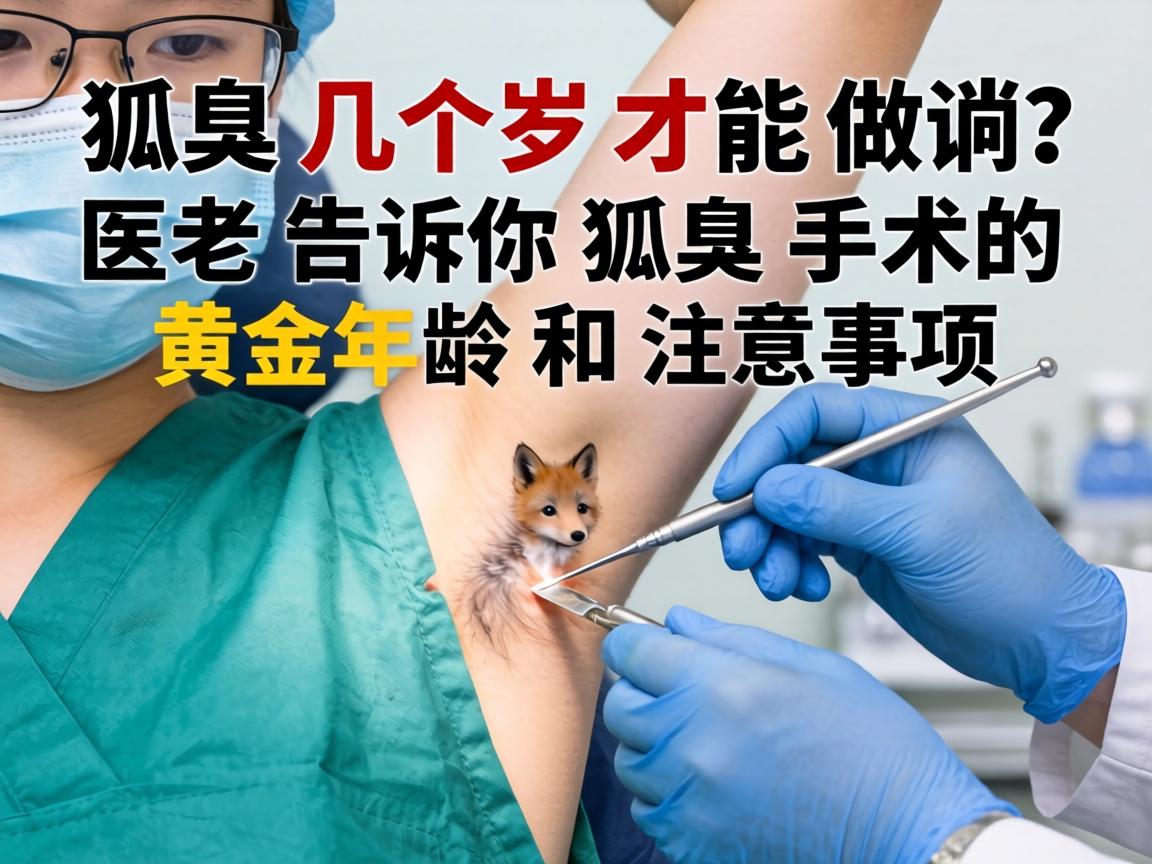 狐臭手术几岁才能做？医生告诉你狐臭手术的黄金年龄和注意事项