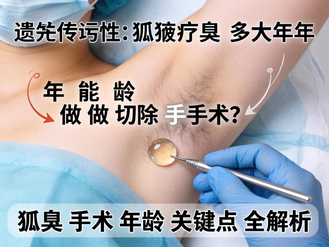 遗传性狐臭多大年龄能做切除手术？狐臭手术年龄关键点全解析