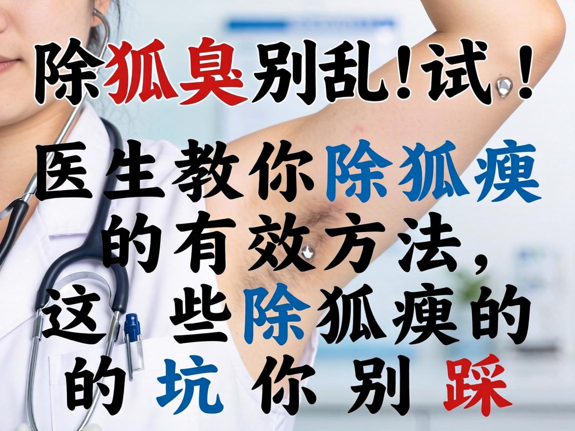 除狐臭别乱试！医生教你除狐臭的有效方法，这些除狐臭的坑你别踩