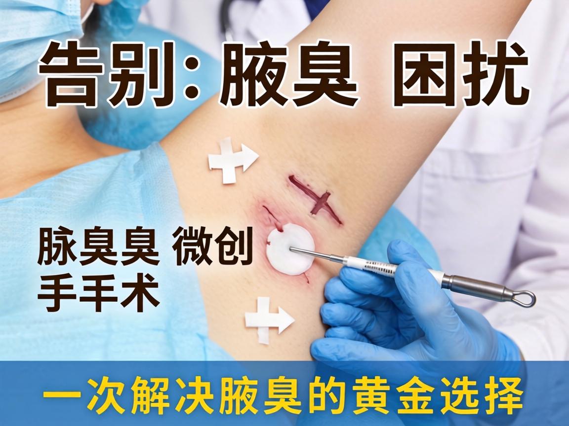 告别腋臭困扰，腋臭微创手术，一次解决腋臭的黄金选择