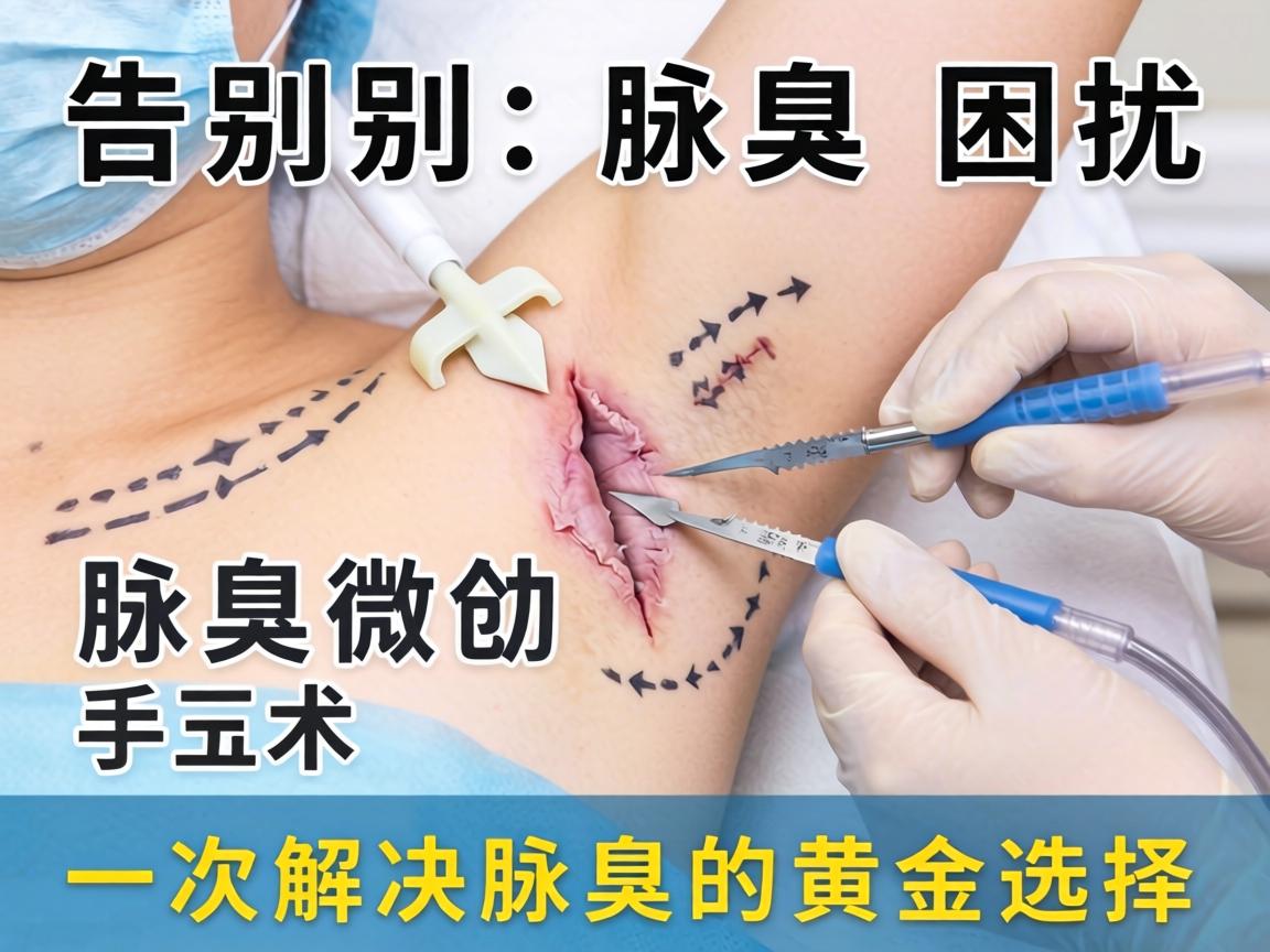 告别腋臭困扰，腋臭微创手术，一次解决腋臭的黄金选择